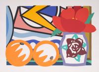 Tom Wesselmann STILL LIFE WITH LICHTENSTEIN AND TWO ORANGES Screenprint - Sold for $16,640 on 11-15-2025 (Lot 189).jpg